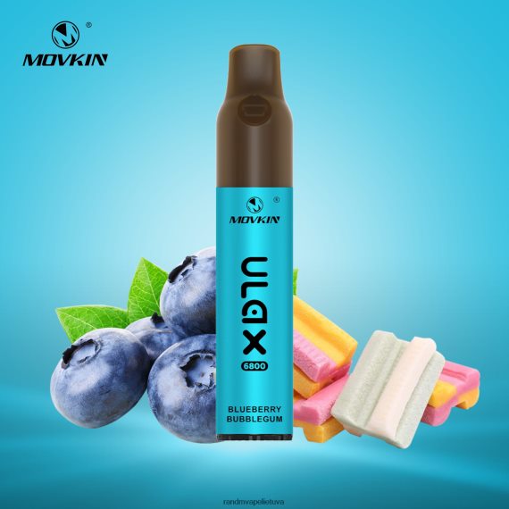 RandM Movkin Ulax 6800 (keraminė ritė) įkraunamas vienkartinis vape pod prietaisas mėlynių burbuliukų RandM vape Lietuva - FPX6RL67