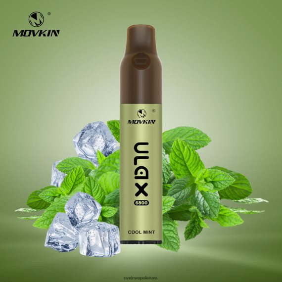 RandM Movkin Ulax 6800 (keraminė ritė) įkraunamas vienkartinis vape pod prietaisas vėsus mėtų ulaksas tornado vape buy - FPX6RL69