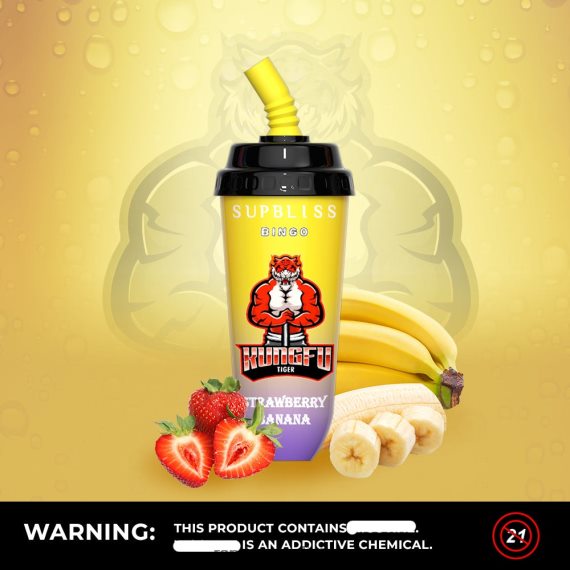 RandM Supbliss Bingo 8000 vape pod prietaisas 1vnt braškinis bananas RandM tornado vape - FPX6RL262