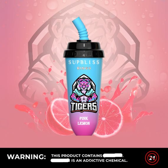 RandM Supbliss Bingo 8000 vape pod prietaisas 1vnt rožinė citrina RandM tornado kaina - FPX6RL260