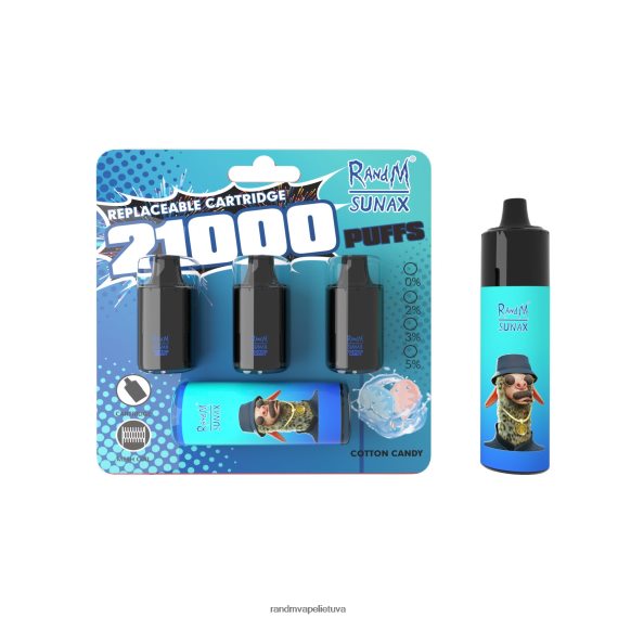 RandM Sunax 21000 oro srauto valdymo pod keičiamas vape įrenginys 1vnt cukraus vata RandM tornado Lietuva - FPX6RL273