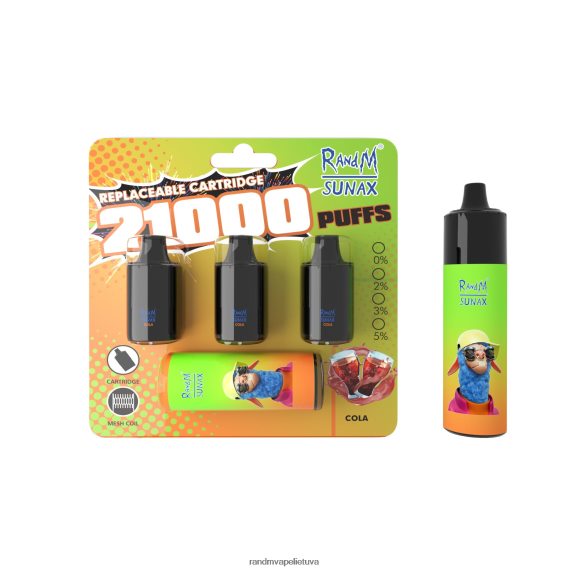 RandM Sunax 21000 oro srauto valdymo pod keičiamas vape įrenginys 1vnt kolos RandM vape buy - FPX6RL276