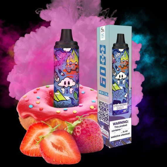 RandM Tornado 6000 oro srauto valdymo vape pod prietaisas 1vnt braškinė spurga RandM vape cheap - FPX6RL285