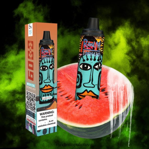 RandM Tornado 6000 oro srauto valdymo vape pod prietaisas 1vnt braškinė spurga RandM vape cheap - FPX6RL285