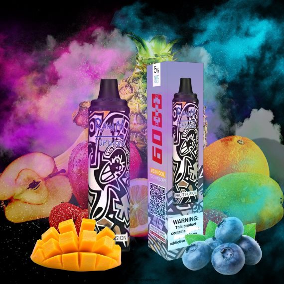 RandM Tornado 6000 oro srauto valdymo vape pod prietaisas 1vnt braškinė spurga RandM vape cheap - FPX6RL285
