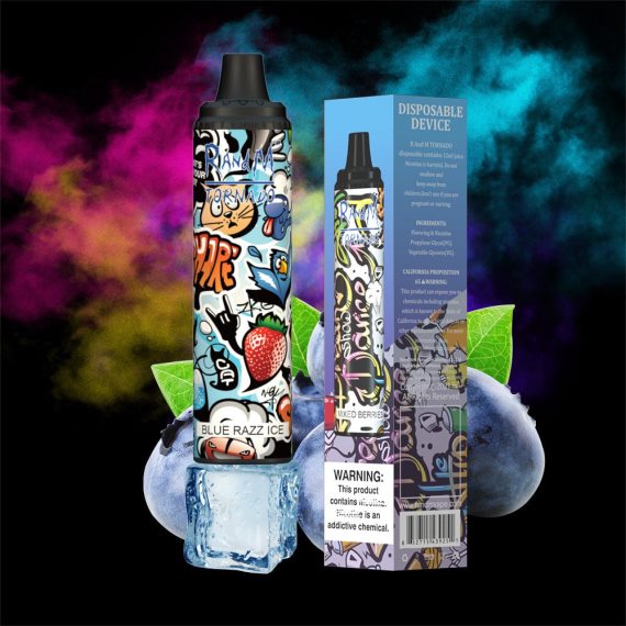 RandM Tornado 6000 oro srauto valdymo vape pod prietaisas 1vnt braškinė spurga RandM vape cheap - FPX6RL285