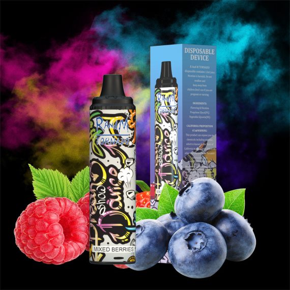 RandM Tornado 6000 oro srauto valdymo vape pod prietaisas 1vnt braškinė spurga RandM vape cheap - FPX6RL285