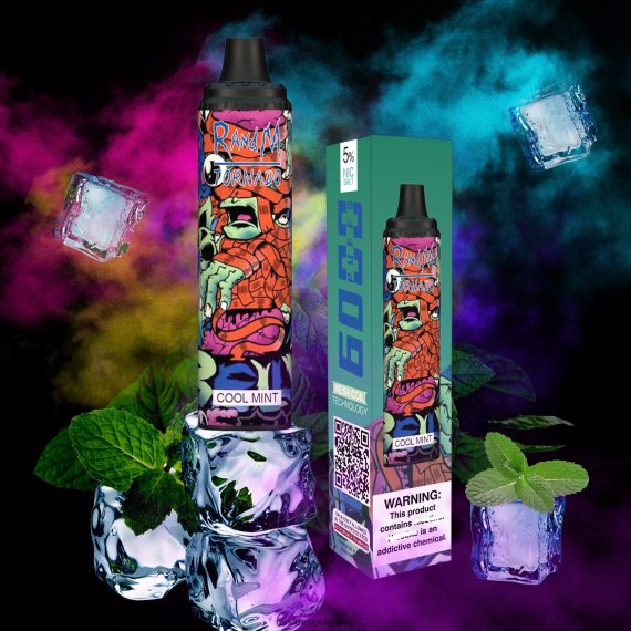 RandM Tornado 6000 oro srauto valdymo vape pod prietaisas 1vnt vėsios mėtos RandM tornado vape - FPX6RL282
