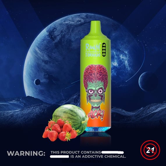 RandM Tornado 9000 vape pod prietaisas 1 vnt 1 versija braškinis arbūzas RandM tornado sale - FPX6RL128