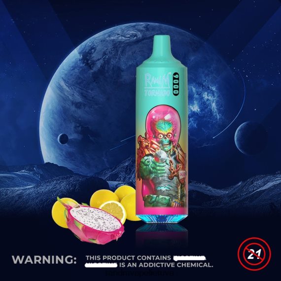 RandM Tornado 9000 vape pod prietaisas 1 vnt 1 versija rožinis limonadas RandM tornado vape - FPX6RL132
