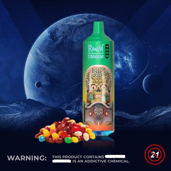 RandM Tornado 9000 vape pod prietaisas 1 vnt 1 versija vaivorykštės saldainiai RandM vape sale - FPX6RL131
