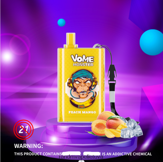 RandM Vome Monster 10000 oro srauto valdymo vape pod prietaisas 1vnt sodrus ledas RandM vape Lietuva - FPX6RL277