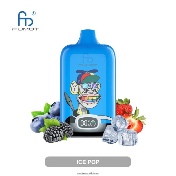 Fumot Original RandM Digital Box 12000 akumuliatoriaus ir skysčių ekrano vape prietaisas ledo pop RandM tornado kaina - FPX6RL10