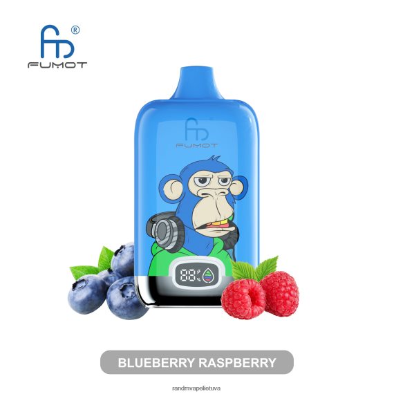 Fumot Original RandM Digital Box 12000 akumuliatoriaus ir skysčių ekrano vape prietaisas mėlynių aviečių RandM vape Vilnius - FPX6RL4