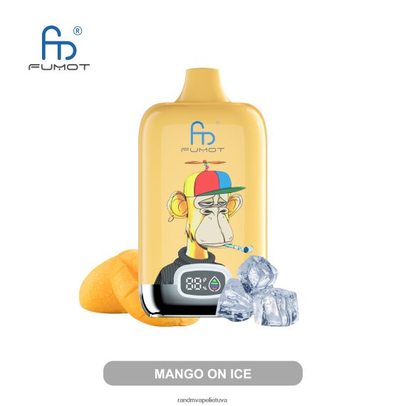 Fumot Original RandM Digital Box 12000 akumuliatoriaus ir skysčių ekrano vape prietaisas mango ant ledo RandM tornado vape - FPX6RL12