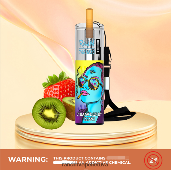 RandM Tornado 10000 plus oro srauto valdymo vape prietaisas 1vnt braškių kivi RandM vape sale - FPX6RL81