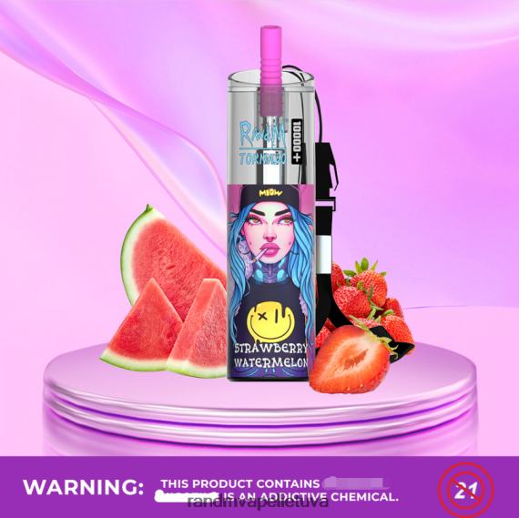 RandM Tornado 10000 plus oro srauto valdymo vape prietaisas 1vnt braškinis arbūzas tornado vape buy - FPX6RL79