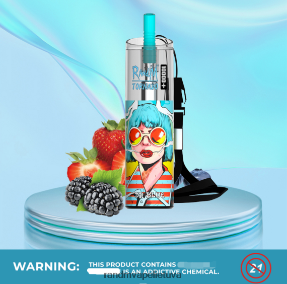 RandM Tornado 10000 plus oro srauto valdymo vape prietaisas 1vnt dr mėlyna RandM vape Vilnius - FPX6RL84
