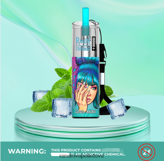 RandM Tornado 10000 plus oro srauto valdymo vape prietaisas 1vnt mėlynės ant ledo RandM vape cheap - FPX6RL75