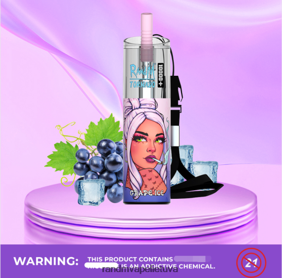 RandM Tornado 10000 plus oro srauto valdymo vape prietaisas 1vnt mėlynės ant ledo RandM vape cheap - FPX6RL75