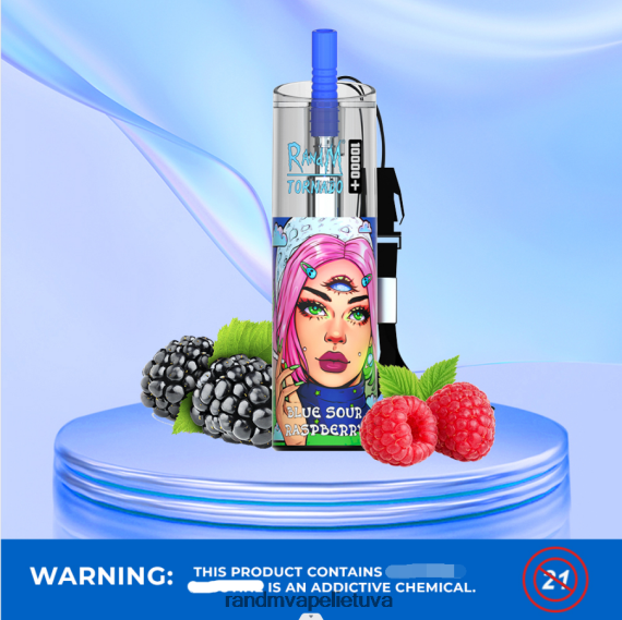 RandM Tornado 10000 plus oro srauto valdymo vape prietaisas 1vnt mėlyna rūgšta avietė RandM tornado Lietuva - FPX6RL83