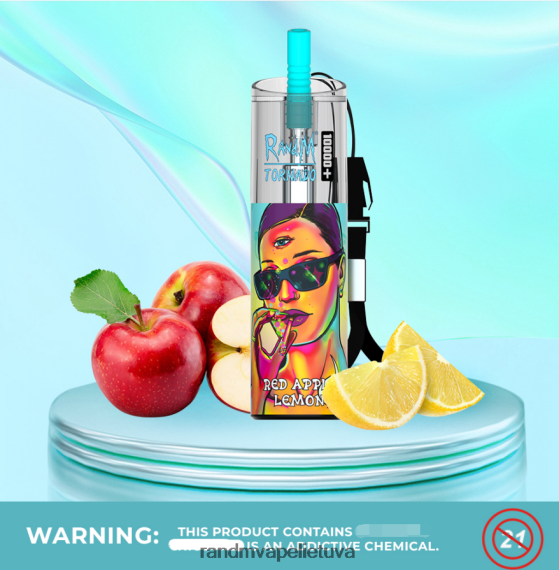 RandM Tornado 10000 plus oro srauto valdymo vape prietaisas 1vnt raudonojo obuolio citrina RandM tornado kaina - FPX6RL80