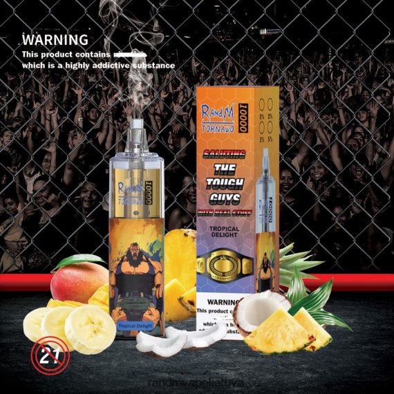 RandM Tornado 10000 oro srauto valdymo vape prietaisas 1vnt arbūzų ledas RandM vape cheap - FPX6RL125