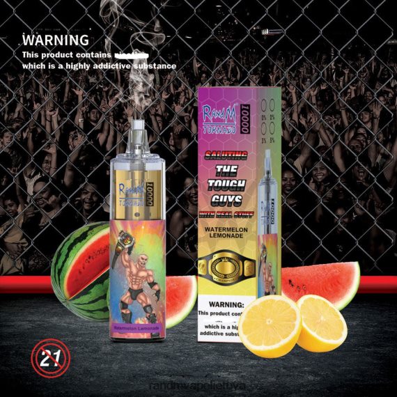 RandM Tornado 10000 oro srauto valdymo vape prietaisas 1vnt arbūzų limonadas RandM tornado vape - FPX6RL112