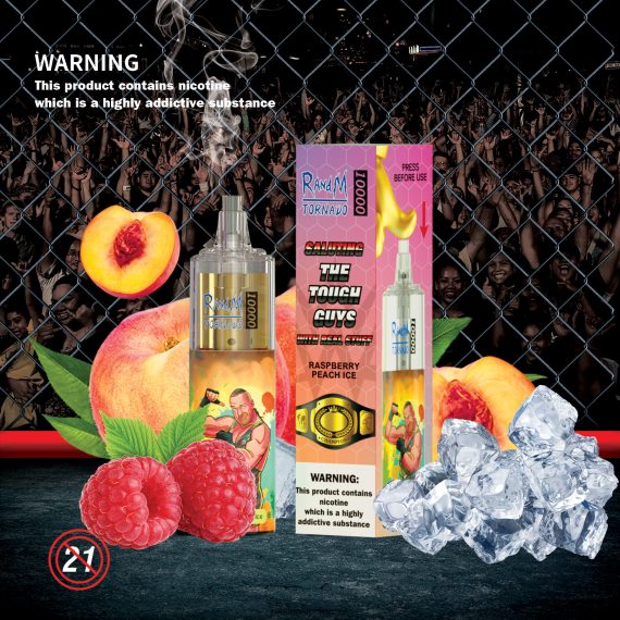 RandM Tornado 10000 oro srauto valdymo vape prietaisas 1vnt aviečių persikų ledukai tornado vape buy - FPX6RL119