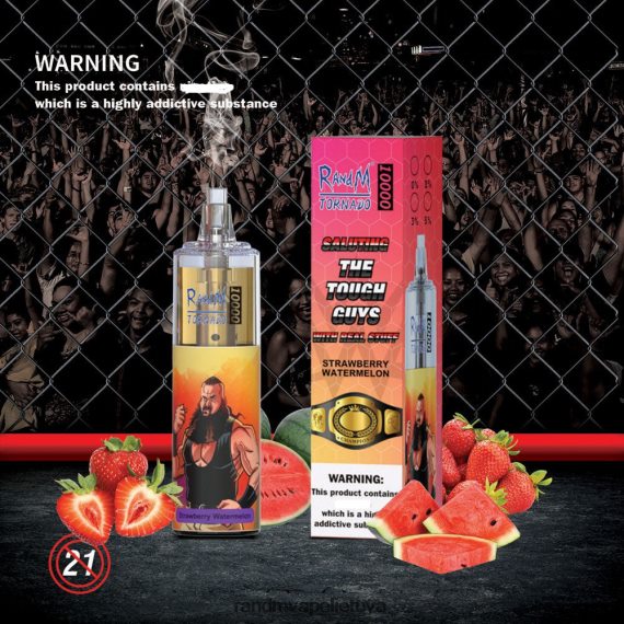 RandM Tornado 10000 oro srauto valdymo vape prietaisas 1vnt braškinis arbūzas RandM tornado sale - FPX6RL108