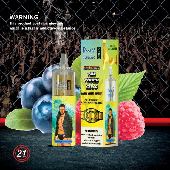 RandM Tornado 10000 oro srauto valdymo vape prietaisas 1vnt mėlynių rūgščių aviečių RandM tornado kaina - FPX6RL120