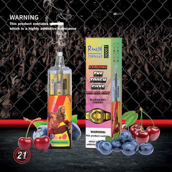 RandM Tornado 10000 oro srauto valdymo vape prietaisas 1vnt mėlynių vyšnių RandM tornado Lietuva - FPX6RL103