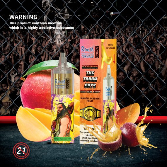 RandM Tornado 10000 oro srauto valdymo vape prietaisas 1vnt mango pasifloros vaisius RandM vape Lietuva - FPX6RL117