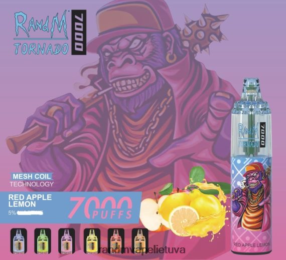 RandM Tornado 7000 oro srauto valdymo vape prietaisas 1vnt mango ant ledo RandM tornado kaina - FPX6RL170