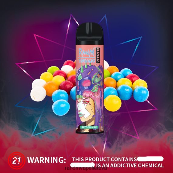 RandM Tornado 8000 oro srauto valdymo vape prietaisas 1vnt kėglių saldainiai RandM tornado vape - FPX6RL242