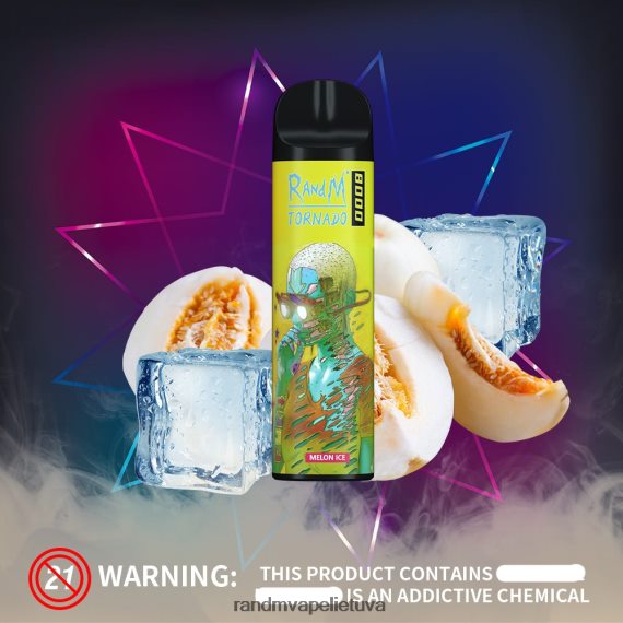 RandM Tornado 8000 oro srauto valdymo vape prietaisas 1vnt meliono ledas RandM vape Vilnius - FPX6RL244