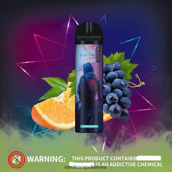 RandM Tornado 8000 oro srauto valdymo vape prietaisas 1vnt raudonojo obuolio melionas RandM vape cheap - FPX6RL245