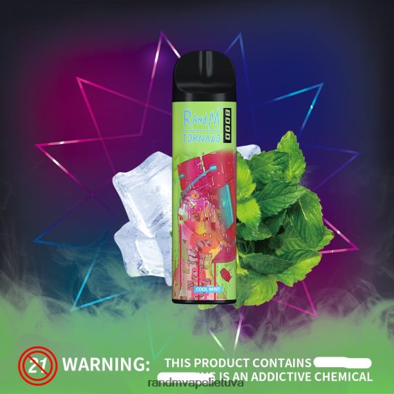 RandM Tornado 8000 oro srauto valdymo vape prietaisas 1vnt vėsios mėtos tornado vape buy - FPX6RL249