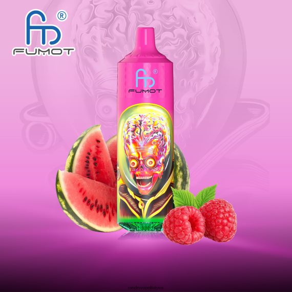 Fumot RandM Tornado 9000 pro vape įrenginys su baterija ir ejuice ekranu, 1 versija avietinis arbūzas RandM vape buy - FPX6RL196