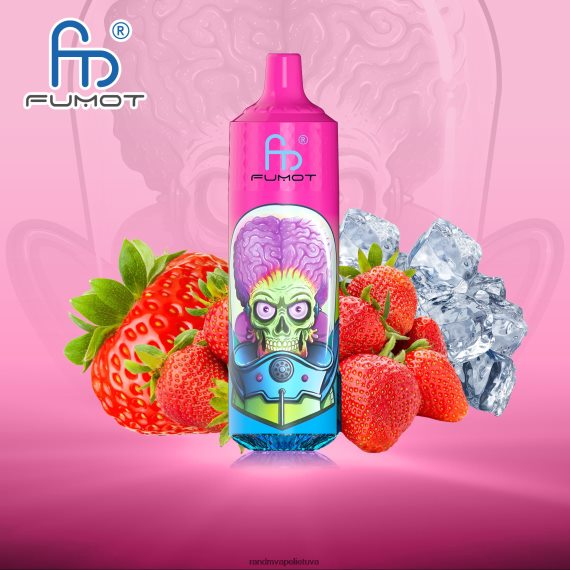 Fumot RandM Tornado 9000 pro vape įrenginys su baterija ir ejuice ekranu, 1 versija braškių ledų RandM tornado sale - FPX6RL198