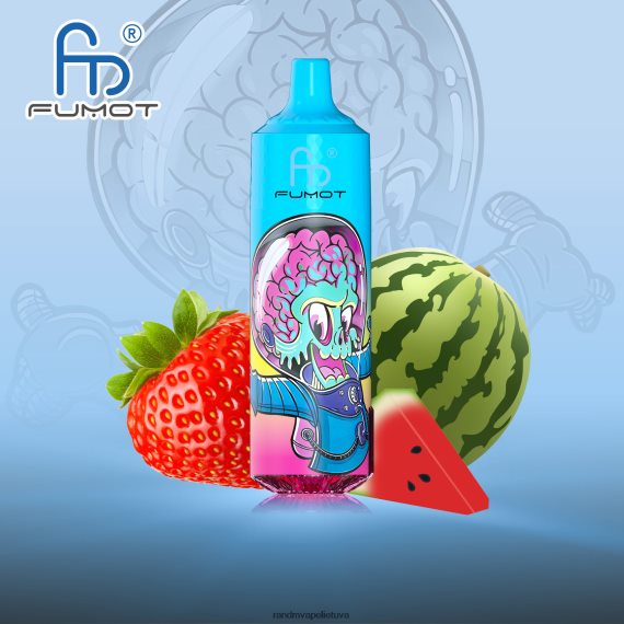 Fumot RandM Tornado 9000 pro vape įrenginys su baterija ir ejuice ekranu, 1 versija braškinis arbūzas RandM vape cheap - FPX6RL195