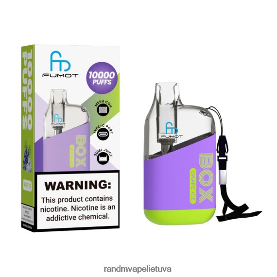 Fumot Original RandM Tornado Box 10000 oro srauto valdymo vape prietaisas 1vnt juodas ledas tornado vape buy - FPX6RL99