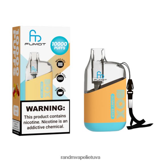 Fumot Original RandM Tornado Box 10000 oro srauto valdymo vape prietaisas 1vnt juodas ledas tornado vape buy - FPX6RL99
