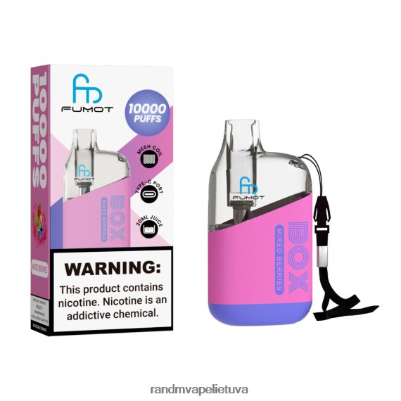 Fumot Original RandM Tornado Box 10000 oro srauto valdymo vape prietaisas 1vnt mėlynių aviečių RandM vape cheap - FPX6RL95