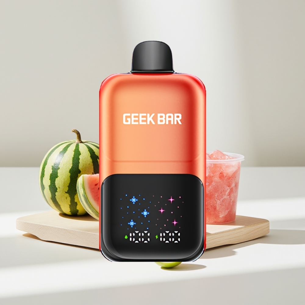 GEEK BAR 2GO 20ml 50000 Puffs Two Series Arbūzų Tirščių Guminukų Ledas, Didelis Ekranas, 5% Nikotino