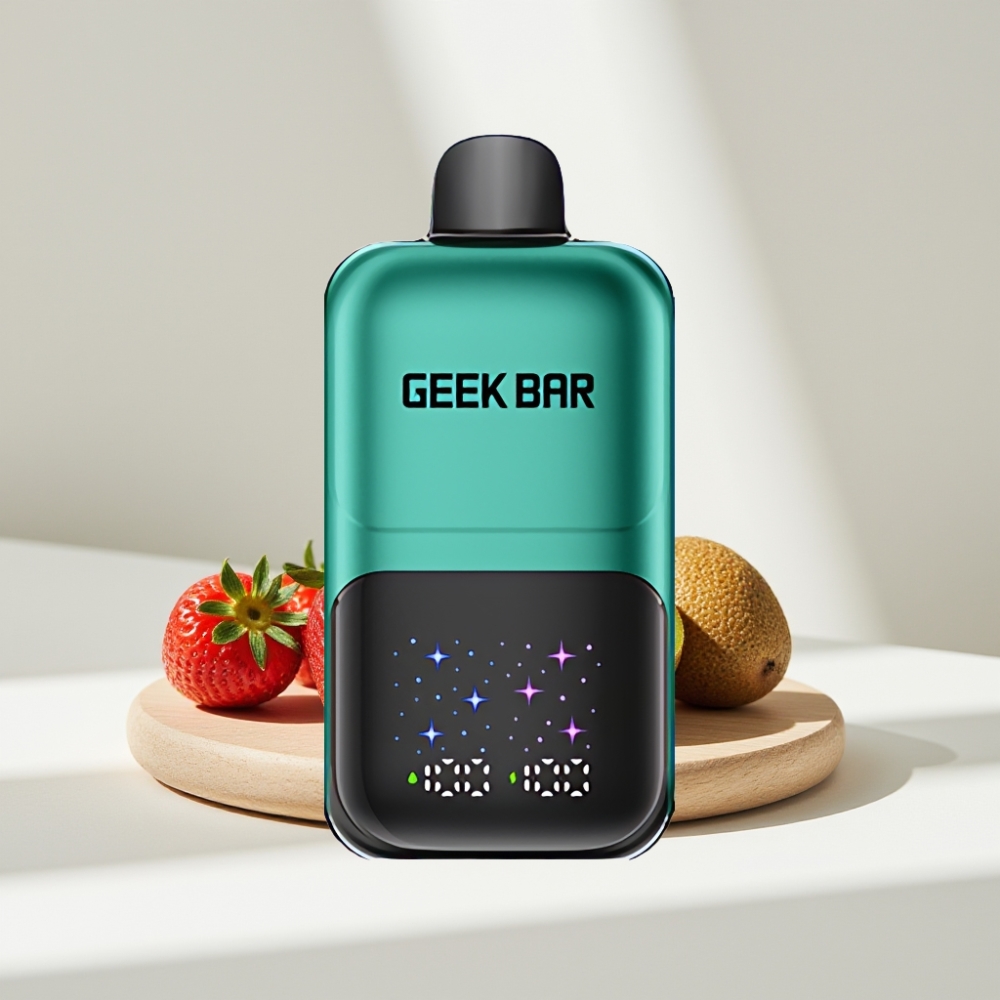 GEEK BAR 2GO Dviejų Serijų 20ml 50000 Traukimų Braškės ir Kiwi, 5% Nikotino