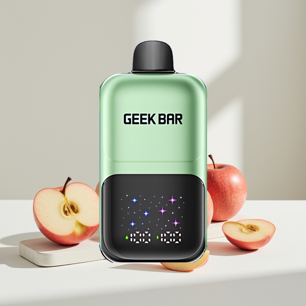 GEEK BAR 2GO Dviguba Obuolių A&B, 50000 Puffų, 20ml, 5% Nikotino, Pakraunama