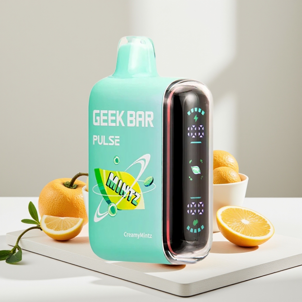 Geek Bar Pulse 15000 Puffs Disposable Vape Mėtų Leidimas, 16ML, 5% nikotino