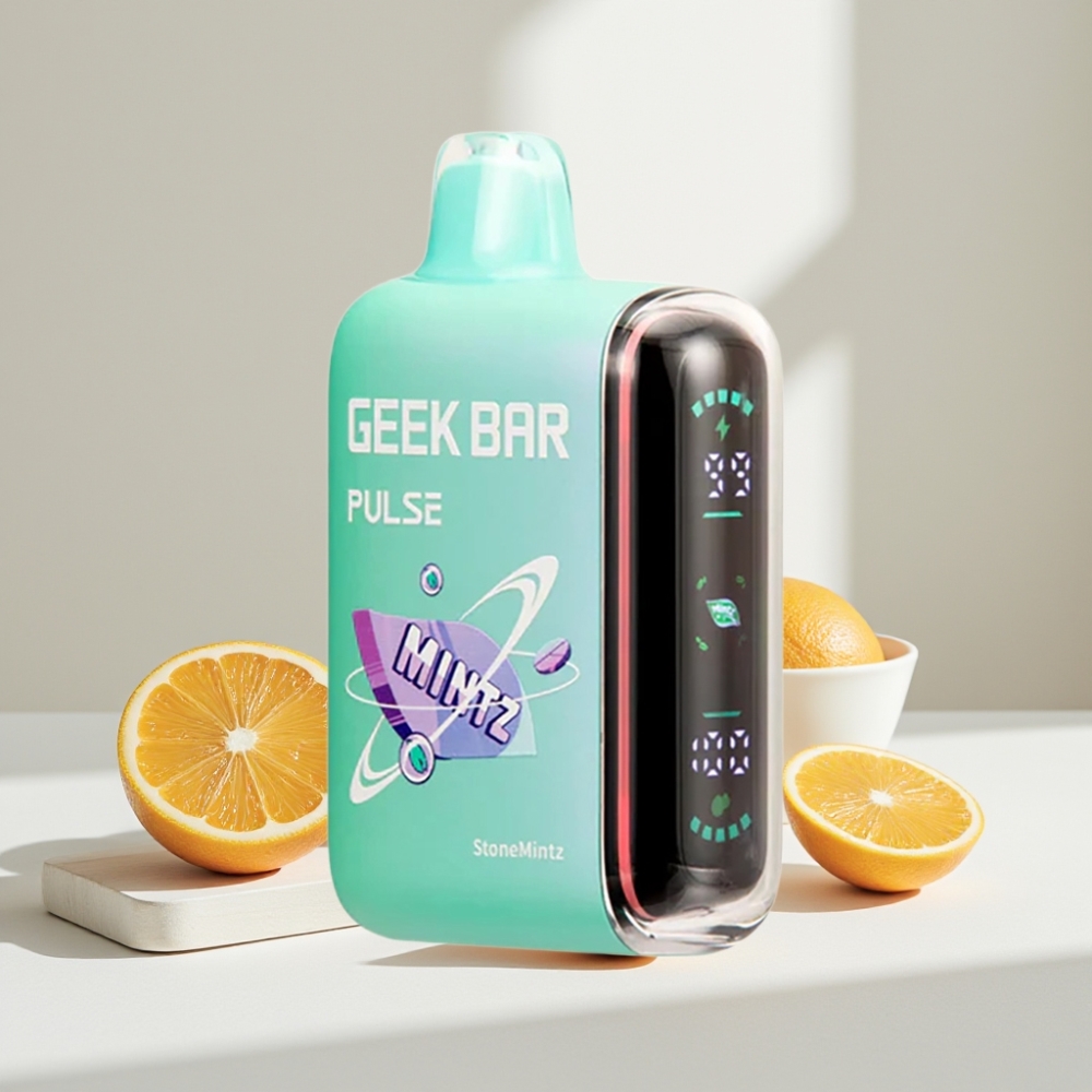 Geek Bar Pulse 15000 Puffs Disposable Vape Mėtų Leidimas, 16ML, 5% nikotino