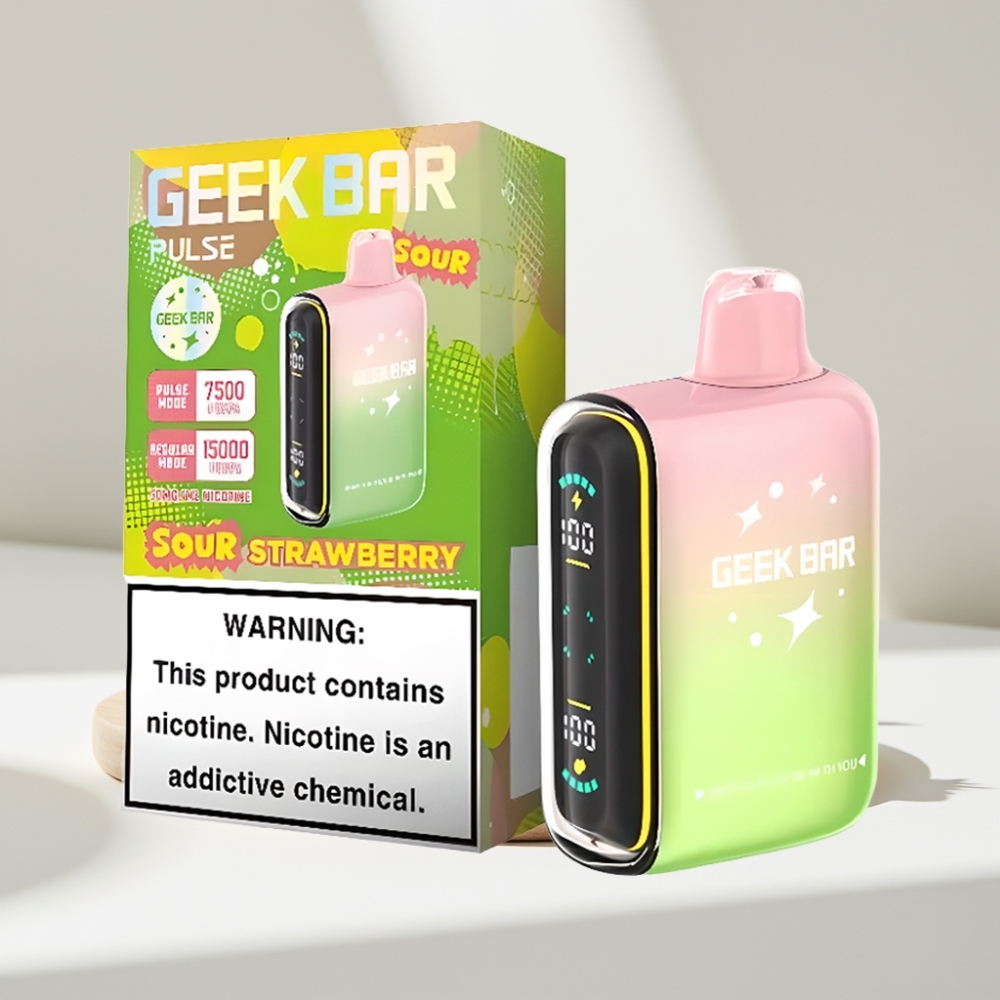 Geek Bar Pulse 15000 Puffs Sour Edition, 16ML, 5%, USB Type-C